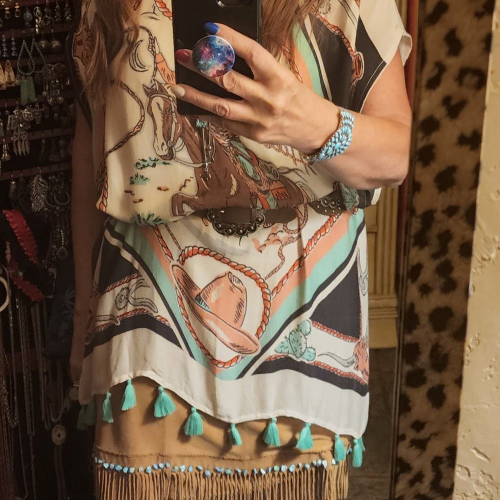 Double D Ranch Yee Haw Poncho